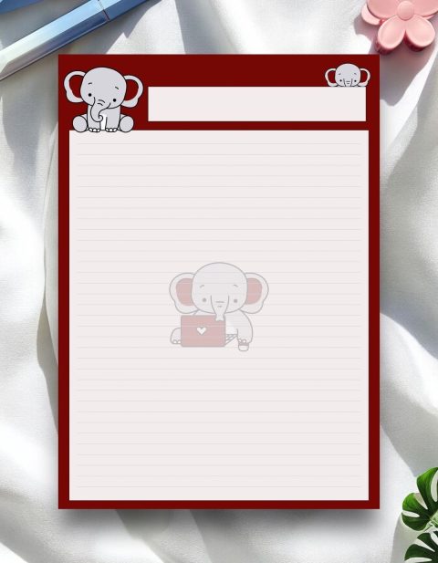 A4 Fil Desenli Notepad - Not Defteri - Bloknot